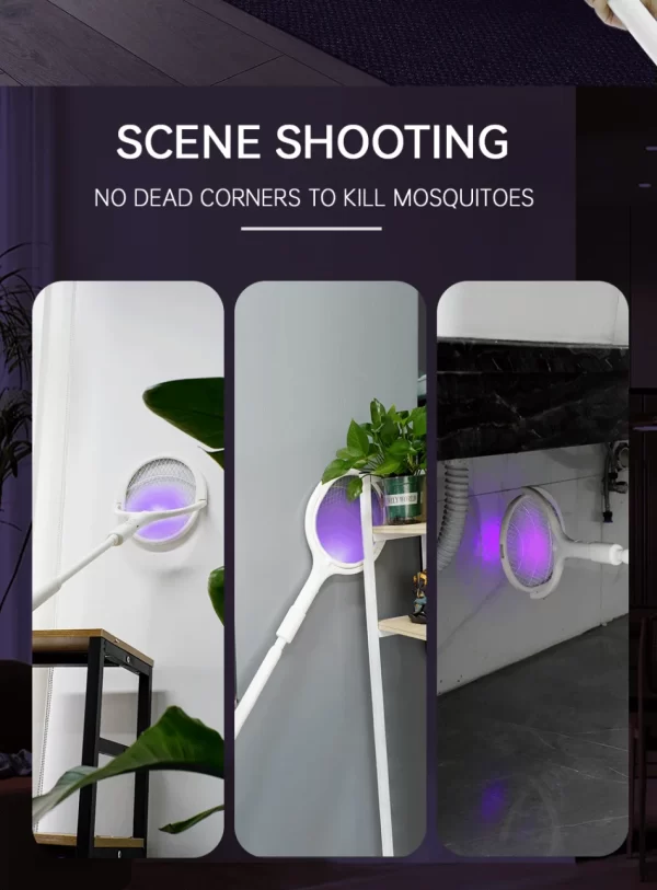 3500V 5in1 Mosquito Killer Lamp Multicunctional Angle Adjustable Bug Zapper Electric USB Rechargeable Mosquito Fly Bat Swatter - Image 19