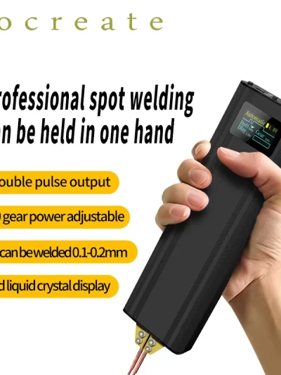 80 Gears Spot Welder Adjustable Portable Handheld Digital Display Mini Spot Welding Machine