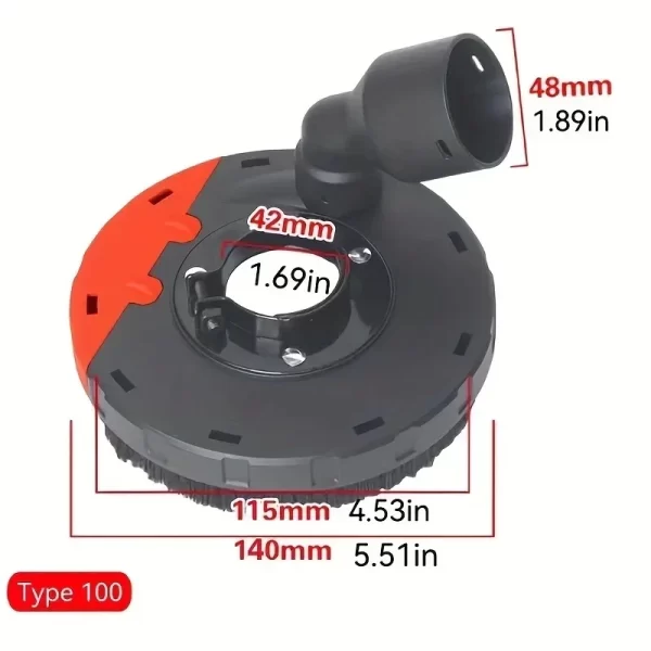 Angle Grinder Dust Cover Shroud Angle Grinder Surface Grinding Cutting Dust Shroud - Image 7