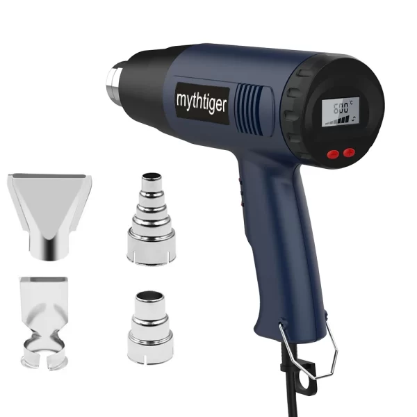 2000W Industrial Electric Hot Air Gun Digital Display Car Film Heat Gun Air Dryer for Soldering Thermal Blower Shrink Wrapping - Image 8