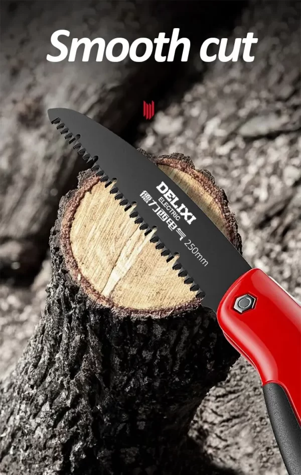 DELIXI ELECTRIC Folding Saw，SK5 steel One-button Folding Design - Image 14