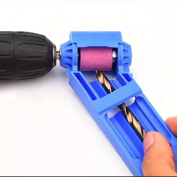 1pc Portable Drill Bit Sharpener With Grinding Wheel