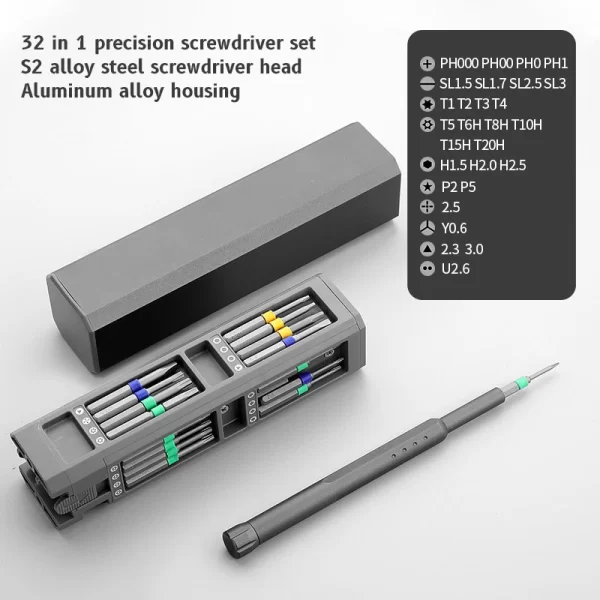 Precision Screwdriver Set 8 32 43 46 in 1 Torx Hex Phillips Magnetic Screwdriver Bit Phone Watch Laptop Mini Repair Tool Set - Image 11