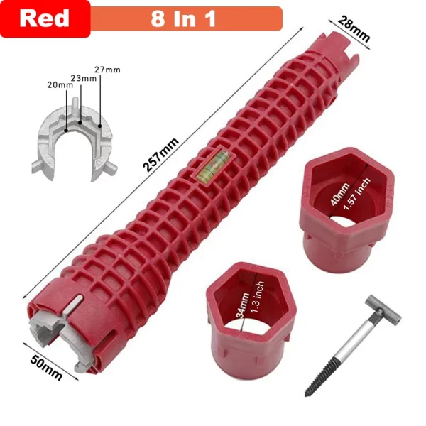 Sink Bathroom Wrench Plumbing Installation Tool Household Water Pipe - Image 8