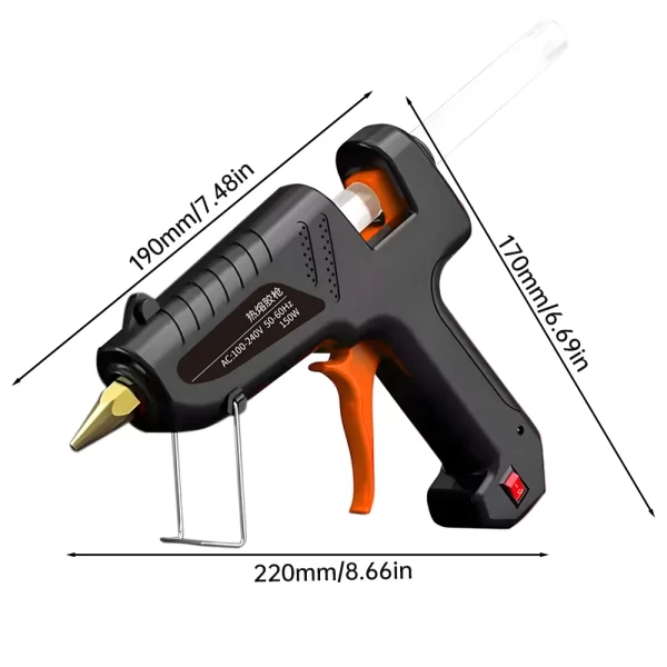 Hot Melt Glue Gun 11mm Glue Sticks Industrial DIY Electrothermal Glue Gun - Image 6