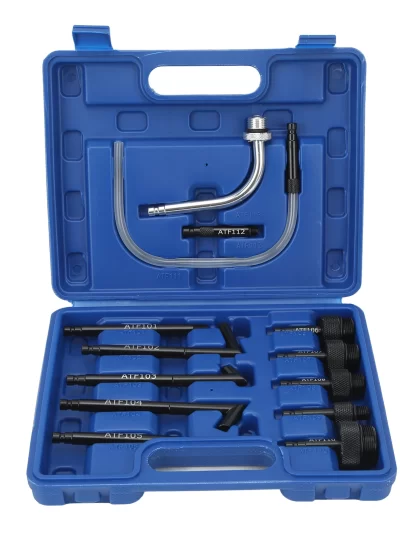 13 Pcs ATF Gearbox Filling Adapter Carbon Steel Transmission Oil Refill Fluid Pump Refilling Connector Tool