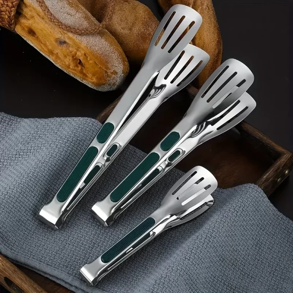 1pc Non Slip Stainless Steel Food Tongs Meat Salad Bread Clip Barbecue Grill Buffet Clamp Cooking Tools Kitchen Accessories - Image 13