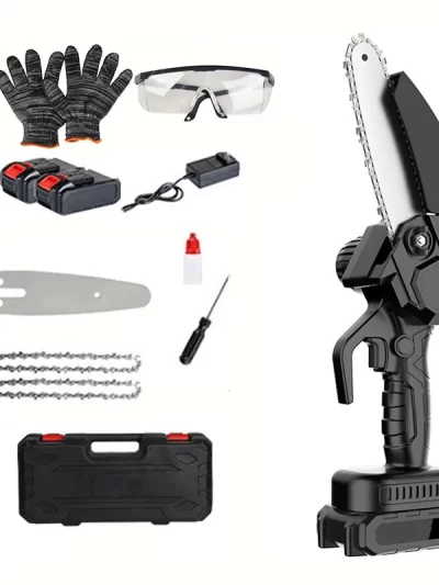 Rechargeable woodworking mini chainsaw, lithium chainsaw