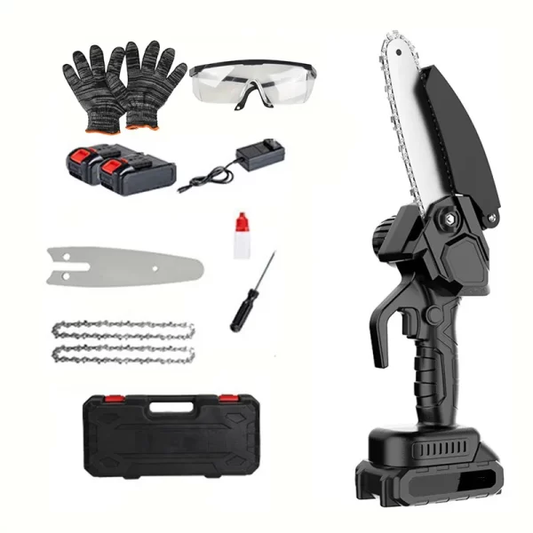 Rechargeable woodworking mini chainsaw, lithium chainsaw