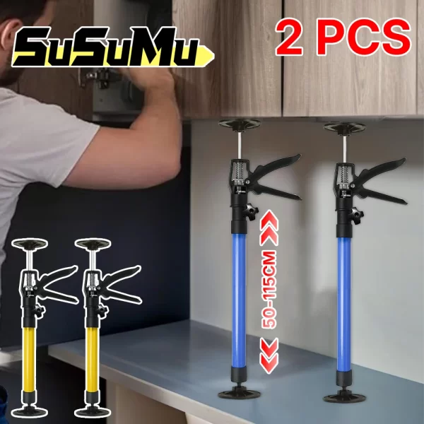 Telescopic Steel Hand Jack Support Rod Labor-Saving Cabinet Board Lifting