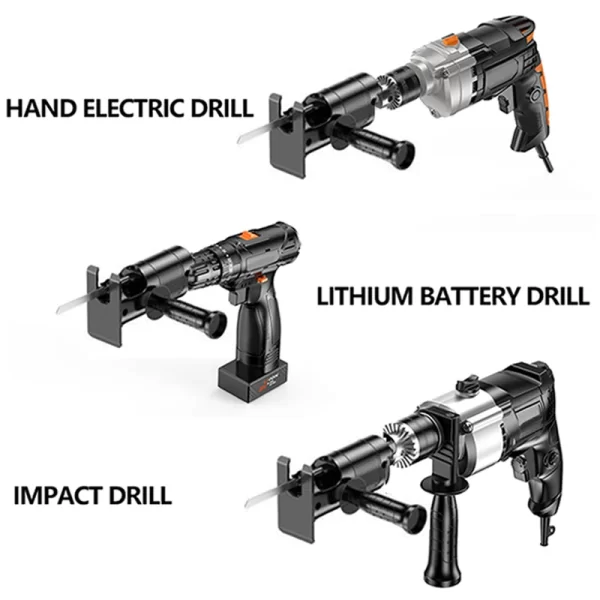 JANGKLIFE Screwdriver Conversion Head, Electric Drill to Electric Saw, Household Reciprocating Saw - Image 3