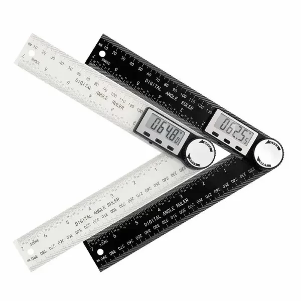 1 PC 2 in 1 Digital Angle Detector Scale Suitable for Woodworking Measurement Tools High Accuracy