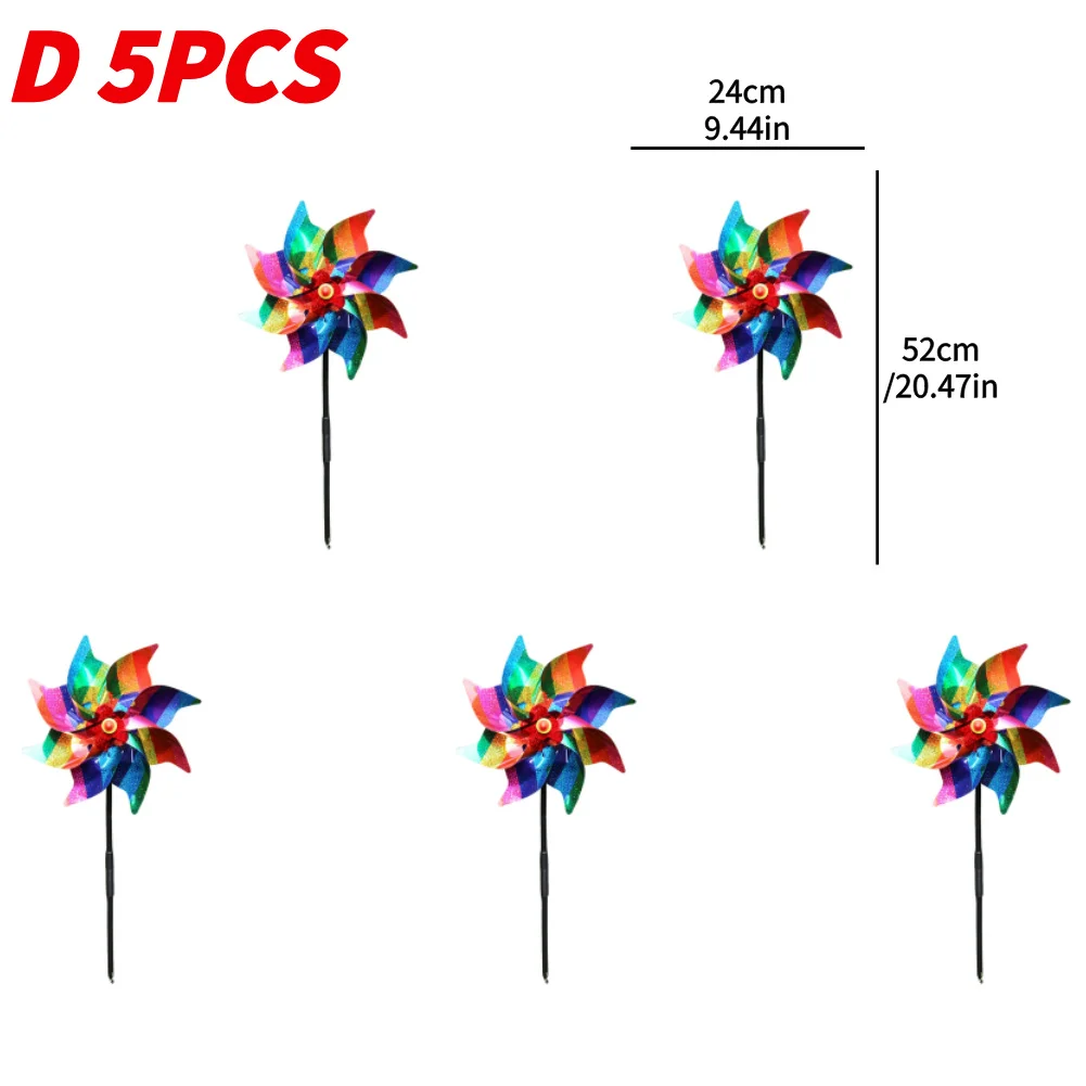 5/10PCS Bird Repeller Reflective Windmill Bird Repellent Anti Birds Windmill Spinner - Image 7