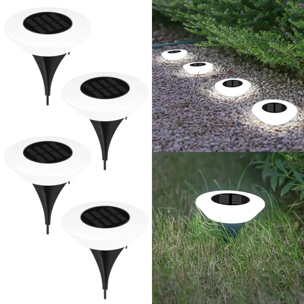 1/4PCS Solar Outdoor Lights 14LED Waterproof Lawn Lamp,360° Floor Lighting - Image 7