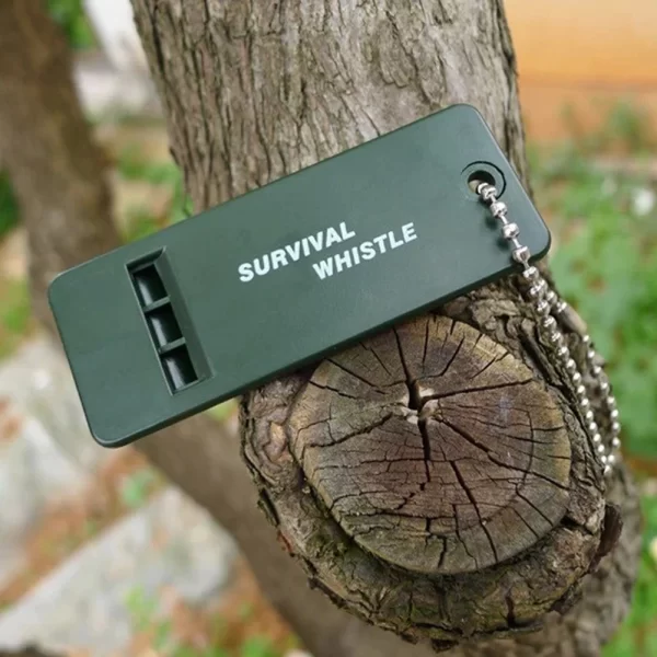 1-10PCS 3-Frequency Whistle High Decibel Survival Whistle Emergency Survival Tool - Image 2