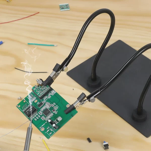NEWACALOX Magnetic Mini Soldering Flexible Arm PCB Circuit Board Holder Soldering - Image 32