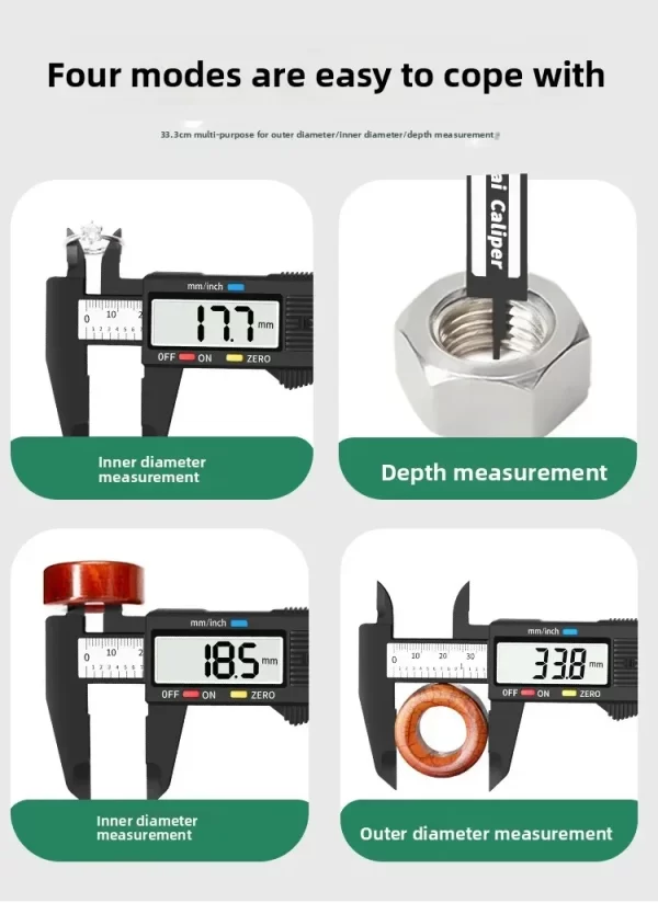 100/150mm Digital Caliper Vernier Caliper Gauge Measuring Tool - Image 15