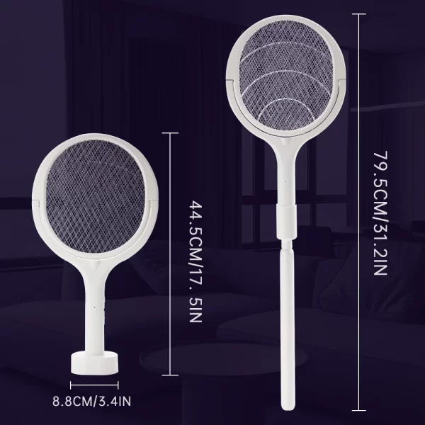 3500V 5in1 Mosquito Killer Lamp Multicunctional Angle Adjustable Bug Zapper Electric USB Rechargeable Mosquito Fly Bat Swatter - Image 5