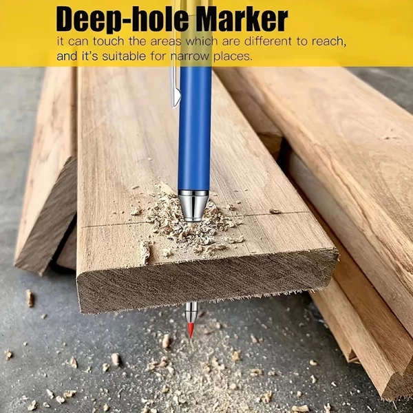 2.8mm Metal Solid Carpenter Mechanical Pencil With Holder Deep Hole Mechanical Marker - Image 3