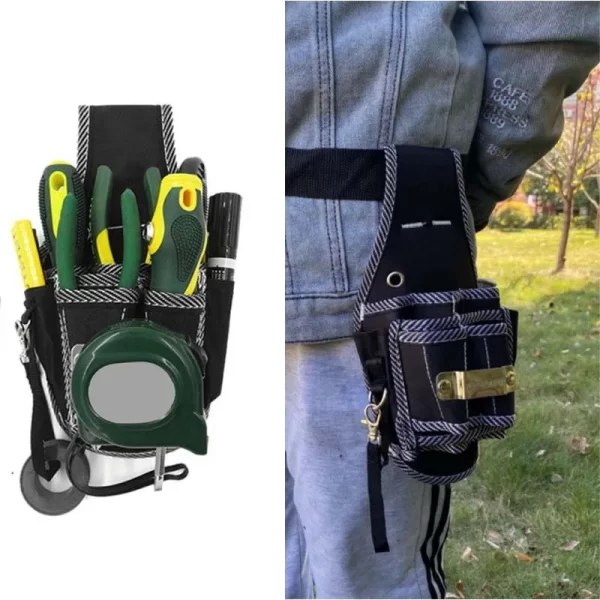 9 In 1 High Quality Tool Waist Pack Belt Utility Kit Holder Nylon Fabric - Image 10