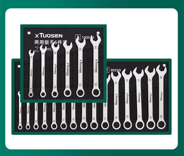 Ultra-thin Open End Wrench Set 6-27mm Ratchet Wrenches Combination Universal Dual Heads - Image 23
