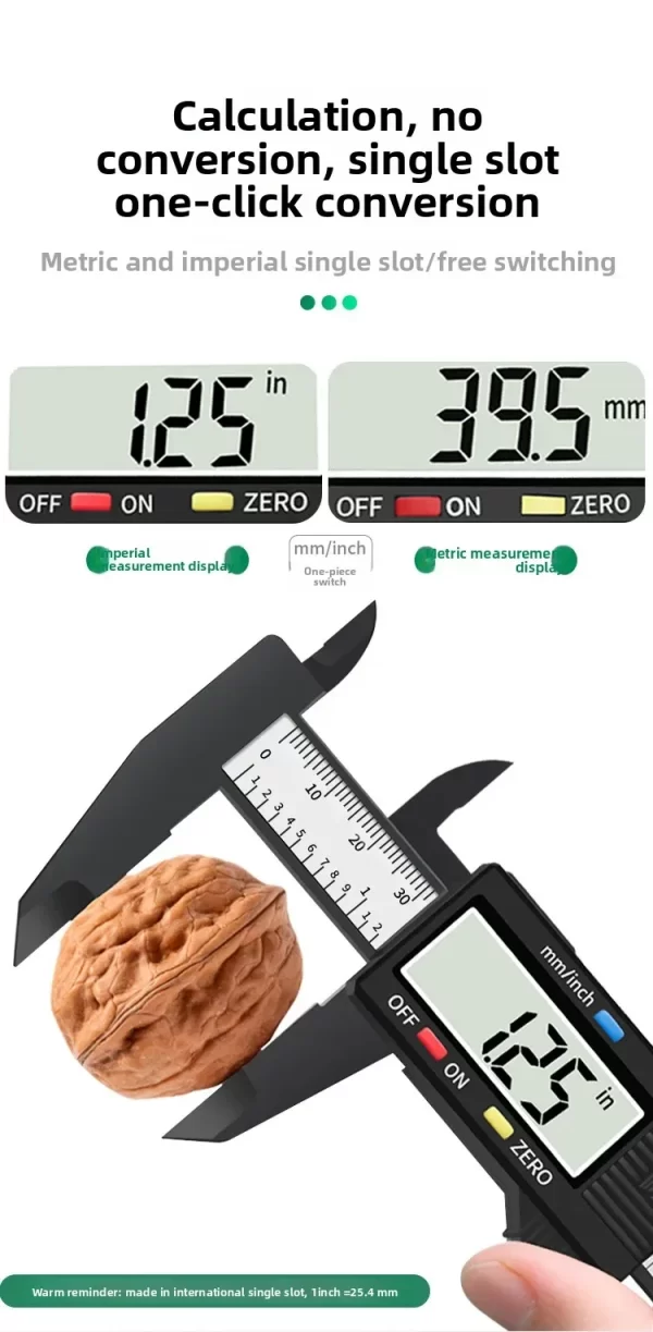 100/150mm Digital Caliper Vernier Caliper Gauge Measuring Tool - Image 13