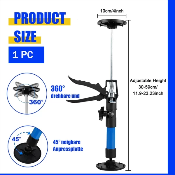 Telescopic Steel Hand Jack Support Rod Labor-Saving Cabinet Board Lifting - Image 9