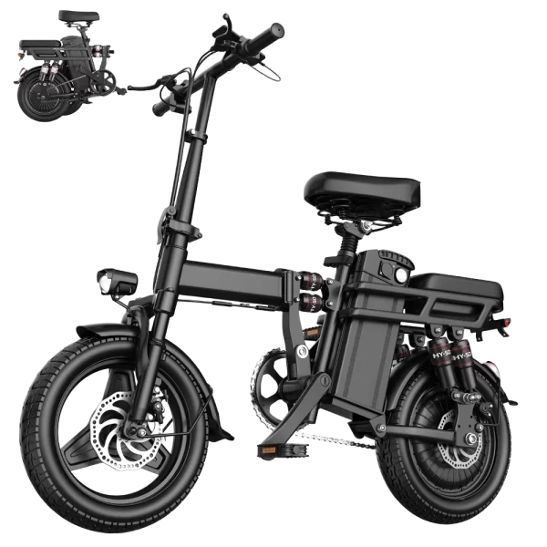 Folding Electric Bike - 48V 20AH/15AH/10Ah, 19MPH, 30Miles Range, 500W Brushless Motor, Lightweight 14'' Folding Tires - Image 11
