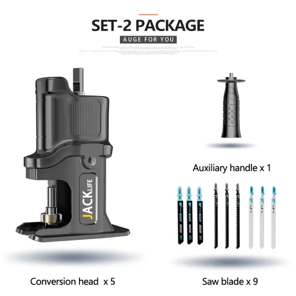 JANGKLIFE Screwdriver Conversion Head, Electric Drill to Electric Saw, Household Reciprocating Saw - Image 8