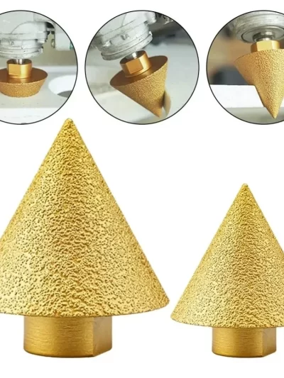 M10/M14 Thread Diamond Beveling Chamfer Bit 38/50mm Cone Punching Expanding Drill Bit Tool