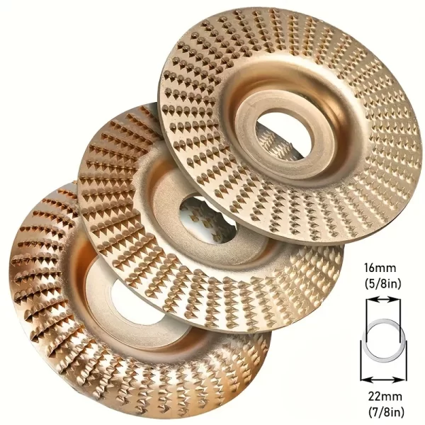 1/3pcs Woodworking Carving Wheel Polishing Wheel Versatile Sanding Disc Wood Shaping Tool Abrasive Disc - Image 8