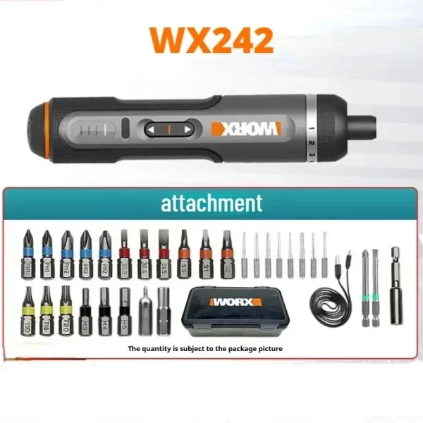 Worx 4V Electrical Screwdrivers Set WX242 Portable Smart Cordless Power Screw Driver Mini Electric Drill Home Repair Power Tool - Image 3
