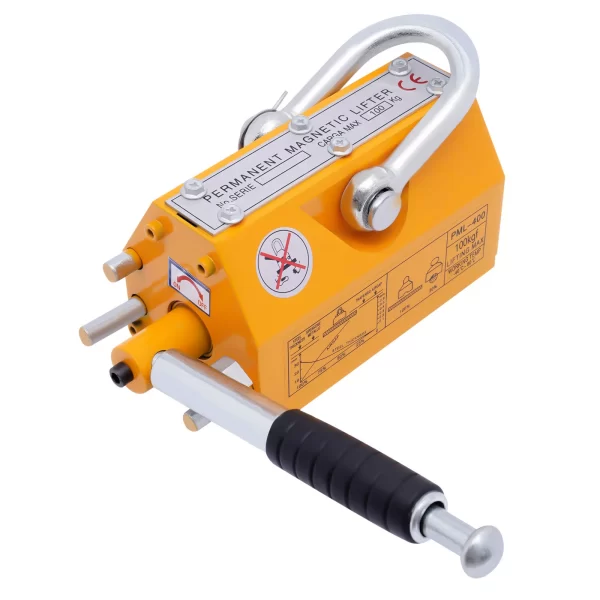 Steel Magnetic Lifter 220 LB Metal Lifting Magnet 100 KG Magnetic Lift Hoist Shop Crane(100KG) - Image 6