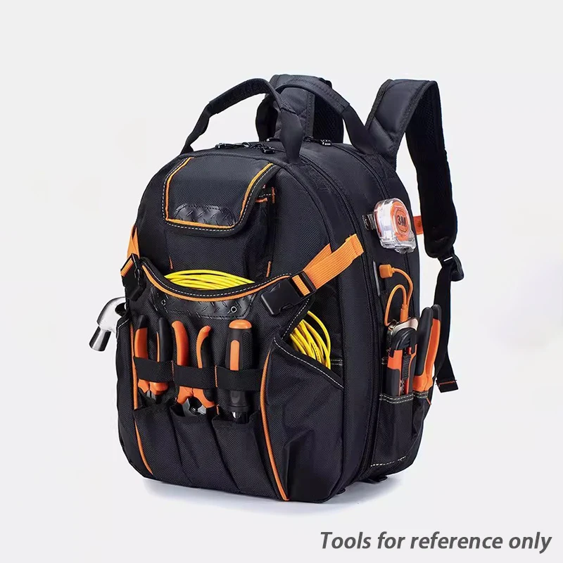 Electrician Tool Bag Professional Carpentry Complete Tools Bag Portable Waterproof Shoulder Straps - Image 8