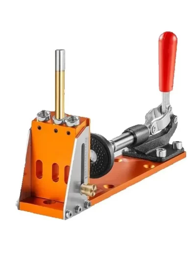 SucceBuy 30 Pcs Pocket Hole Jig Kit Adjustable & Easy to Use Pocket Hole Jig System with Step Drills