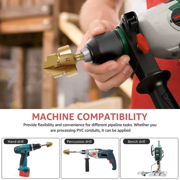 1-3Pcs PPR Lifting , Stepped Drill Bit, Hexagon Shank Water Pipe Connection Tool 20/25/32mm - Image 17