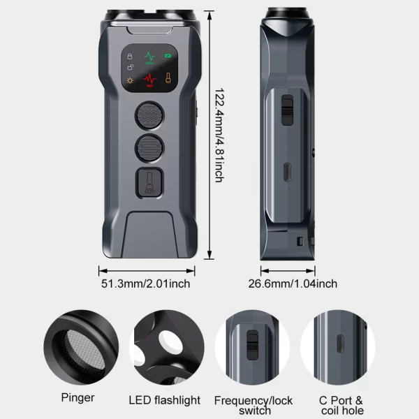 Ultrasonic Dog Repeller Double/Three Head LED Flashlight Anti Barking Training Deterrent Device Rechargeable Dog Repeller ﻿ - Image 3