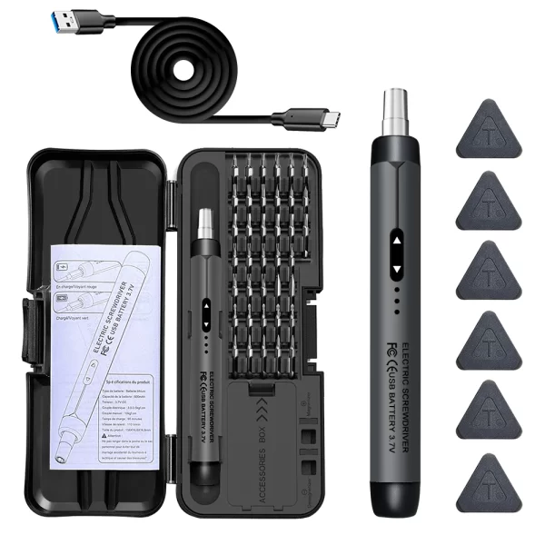 Electric Screwdriver Set Precision Power Tool Kit Rechargeable Wireless Mini Small Bits for Mobile Cell computer Repair CRV - Image 7