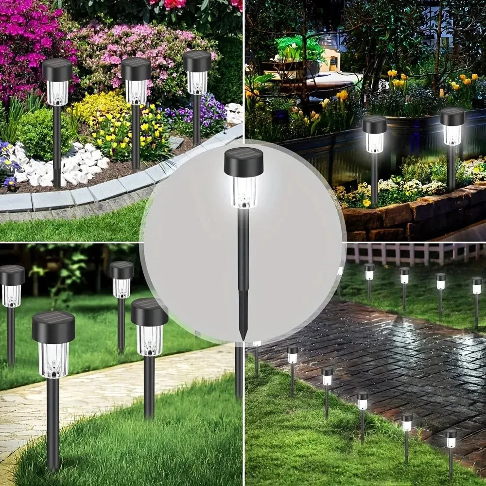 12 Pack Solar Outdoor Lights Solar Garden Light LED Landscape Lighting Waterproof Pathway Lights - Image 6