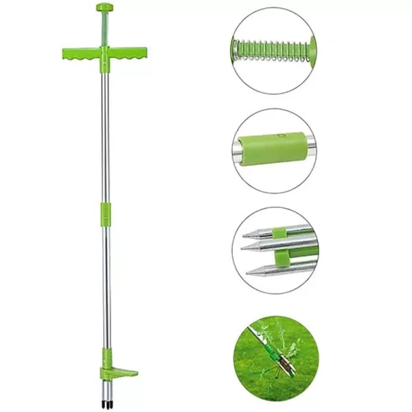 Long Handle Weed Remover Durable Garden Lawn Weeder Outdoor Yard Grass Root Puller - Image 3