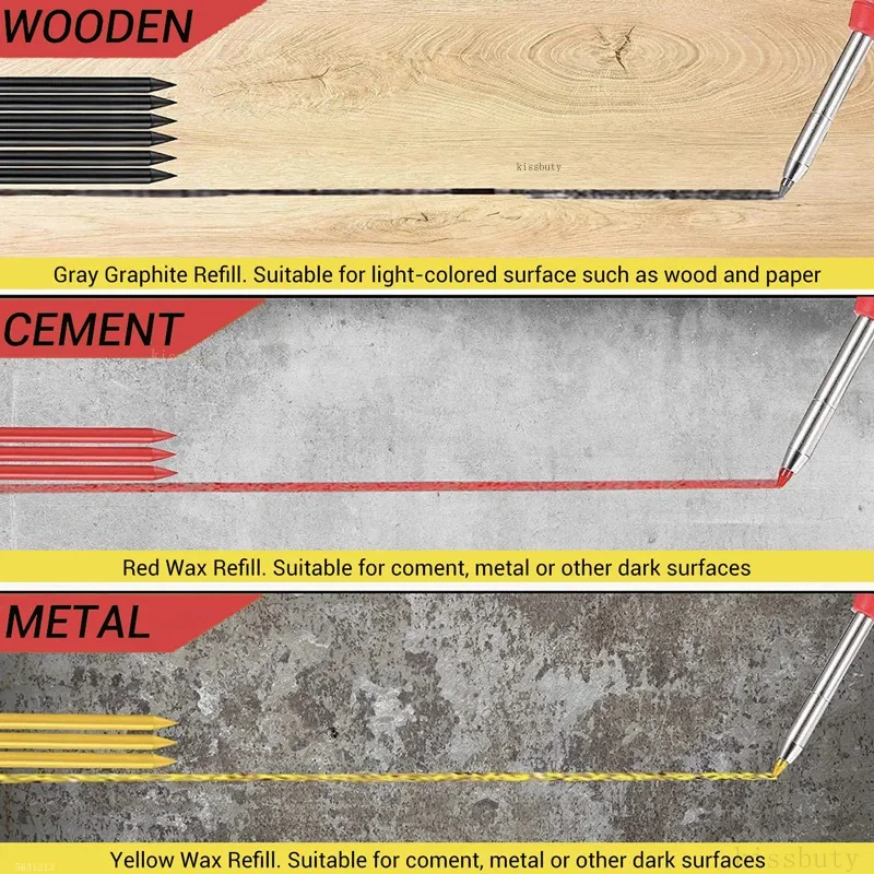 Solid Carpenter Mechanical Pencil with Sharpener - Image 6