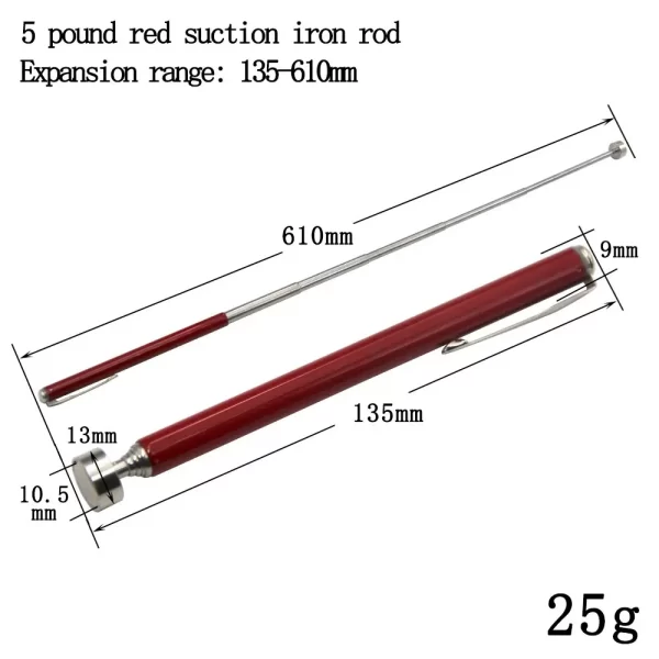Magnetic Retractable Pickup Suction Iron Rod Portable Multifunctional Extractor Pen - Image 9