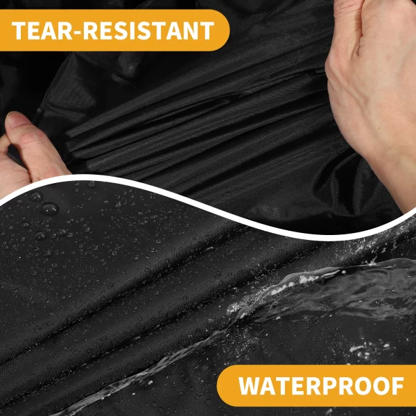 Uxcell Car Cover Waterproof All Weather for Bmw 2 Series Sedan Black 190T-Pu - Image 6