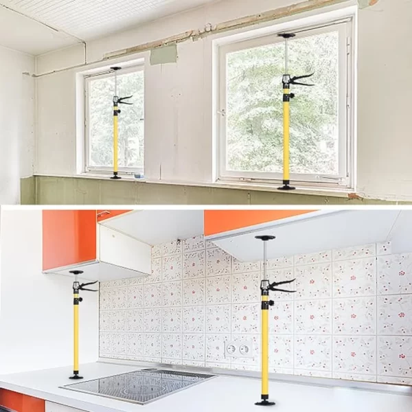 2Pcs Labor-Saving Telescopic Steel Support Rod Cabinet Jack Drywall Construction Tool Extensible Non-slip Hand Lifting Jack Tool - Image 2
