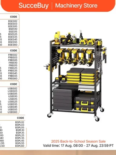 VEVOR 4-tier Rolling Tool Organizer Cart 150 lbs