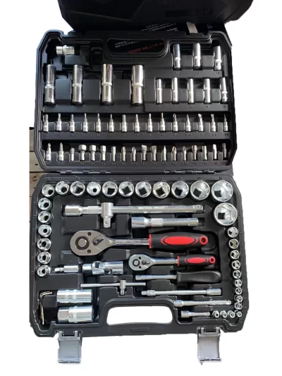Heavy Duty 94 Pcs Tools Set for Mechanics Long Socket Mars Ratchet Handle Bits Extension Bar