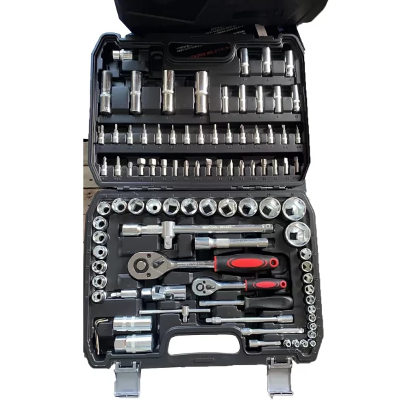Heavy Duty 94 Pcs Tools Set for Mechanics Long Socket Mars Ratchet Handle Bits Extension Bar