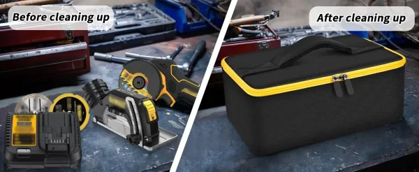 Compatible with DEWALT 20V MAX Cut Off Tool 3 in 1 Brushless (DCS438B), Storage bag case Carrying Holder Organizer (case only) - Image 11