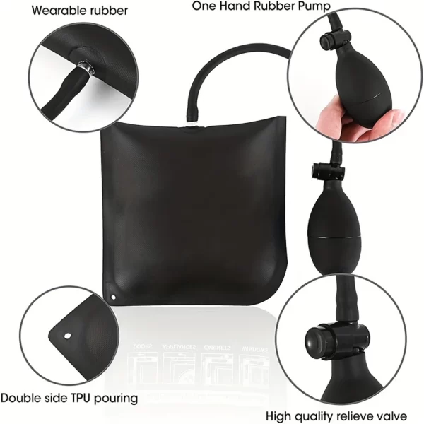 Air Wedge Bag, 3 Piece Strong Commercial Grade air bag Pump Professional Leveling Kit - Image 5