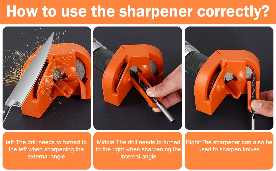 Multipurpose Drill Bit Grinding Sharpener ,Electric Impact Drill Knife Sharpener - Image 9